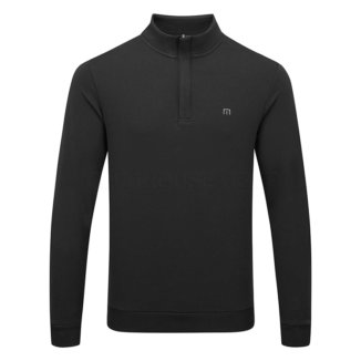 TravisMathew Cloud 2.0 1/4 Zip Golf Sweater Black 1MS309-OBLK