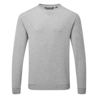 TravisMathew Amenities Crewneck Golf Sweater Heather Light Grey 1MY350-0HLG