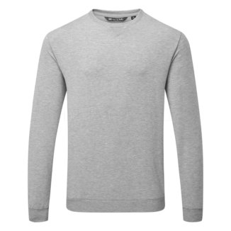 TravisMathew Amenities Crewneck Golf Sweater Heather Light Grey 1MY350-0HLG