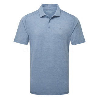 TravisMathew The Heater Pro Golf Polo Shirt Heather Copen Blue 1MAA533-4HCP