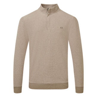 TravisMathew Cloud 2.0 1/4 Zip Golf Sweater Portabella 1MS309-2PRT
