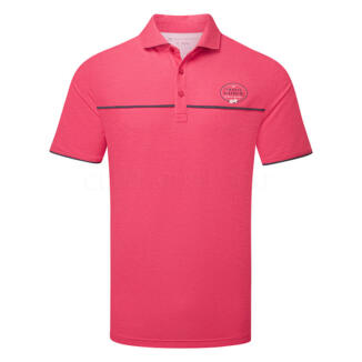 TravisMathew Featherweight OFTY Golf Polo Shirt Heather Azalea A42123-J0145