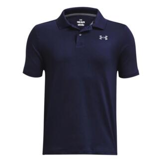 Under Armour Junior Matchplay Golf Polo Shirt Midnight Red 1377346-600