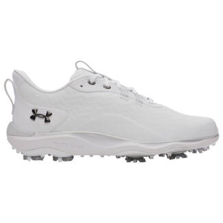Under Armour Drive Pro Clone Golf Shoes White/White/Metallic Gunmetal 6006116-100