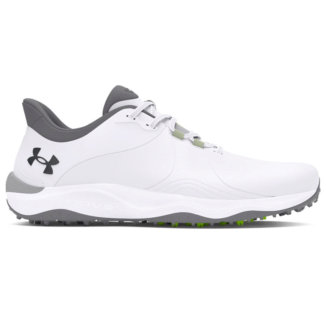 Under Armour Drive Pro SL Golf Shoes White/White/Metallic Gun Metal 3026921-100