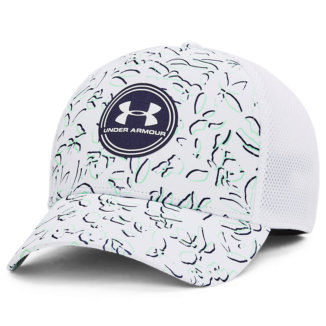 Under Armour Iso-Chill Driver Mesh Golf Cap White/White 1369804-105