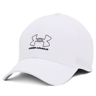 Under Armour Iso-Chill Driver Mesh Golf Cap White/Black 1369804-100