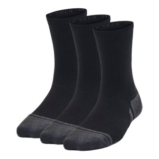 Under Armour Performance Tech Crew Golf Socks (3 Pack) Black/Jet Grey 1379512-001