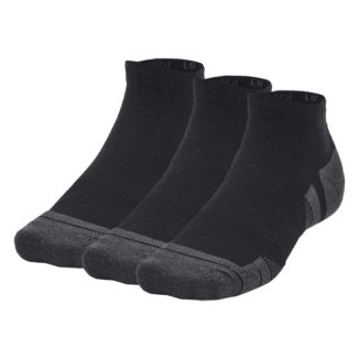 Under Armour Performance Tech Low Cut Golf Socks (3 Pack) Black/Jet Grey 1379504-001
