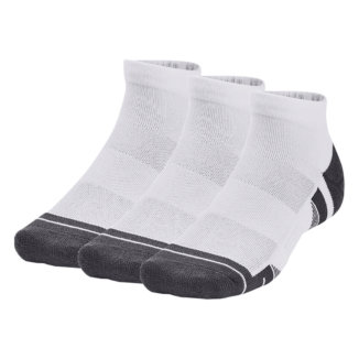 Under Armour Performance Tech Low Cut Golf Socks (3 Pack) White/Jet Grey 1379504-100