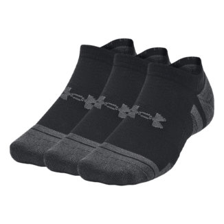 Under Armour Performance Tech No Show Golf Socks (3 Pack) Black/Jet Grey 1379503-001