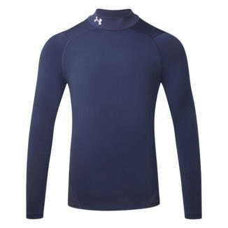 Under Armour Comp Mock Golf Base Layer Midnight Navy/White 1366072-410