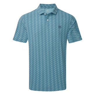 Under Armour Drive Chill Printed Golf Polo Shirt Boundless Blue/Blue Haze/Midnight Navy 6009724-466