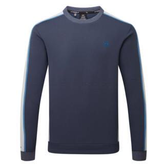 Under Armour Drive Crewneck Golf Sweater Downpour Grey/Midnight Navy 6013938-044