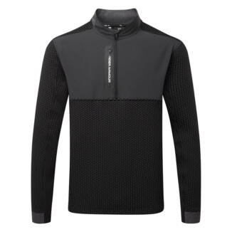 Under Armour Drive Pro Hybrid 1/2 Zip Golf Sweater Black/White 6013935-001