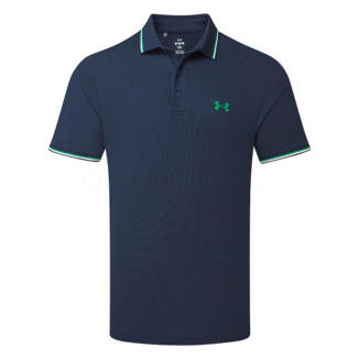Under Armour Drive Going For The Green Golf Polo Shirt Midnight Navy/Team Kelly Green 6001825-410