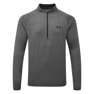 Under Armour Tech 2.0 1/2 Zip Golf Sweater Carbon Heather/Black 1328495-090