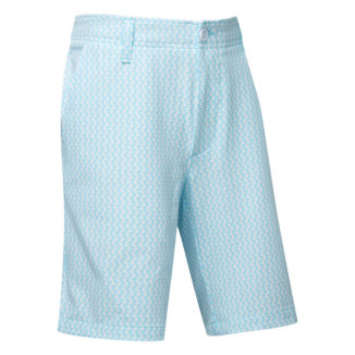 Under Armour Drive Printed Taper Golf Shorts White/Sky Blue/Halo Grey 1383953-100