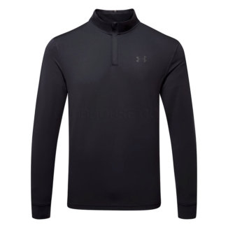 Under Armour Playoff 1/4 Zip Golf Sweater Black/Jet Gray 1370155-001