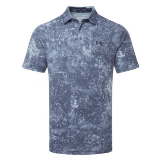 Under Armour Playoff 3.0 Mineral Wash Golf Polo Shirt Downpour Grey/Midnight Navy 1378677-045