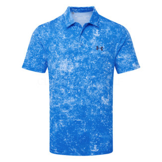 Under Armour Playoff 3.0 Mineral Wash Golf Polo Shirt Photon Blue/Midnight Navy 1378677-406