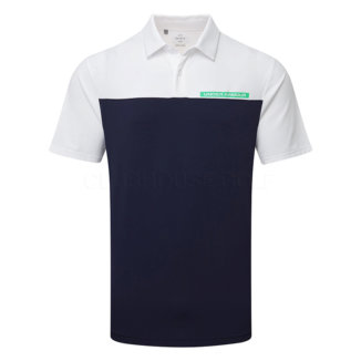 Under Armour T2G Colour Block Golf Polo Shirt Midnight Navy/White/Vapor Green 1383139-410