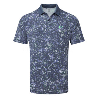 Under Armour T2G Printed Golf Polo Shirt Downpour/Starlight/Downpour 1383715-044