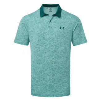 Under Armour T2G Printed Golf Polo Shirt Sky Blue/Hydro Teal/Hydro Teal 1383715-914