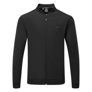 Under Armour Drive Pro Storm Hybrid FZ Full Zip Golf Sweater Black/Metallic Silver 1387117-001