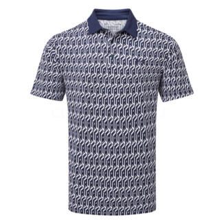 Under Armour Playoff 3.0 UA Club Cube Golf Polo Shirt White/Midnight Navy/Steel 1378677-114