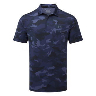 Under Armour Playoff 3.0 Woodland Ultra Printed Golf Polo Shirt Midnight Navy/Downpour Grey 1378677-422
