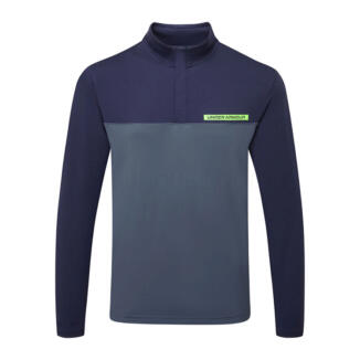 Under Armour T2G 1/4 Zip Golf Sweater Midnight Navy/Downpour Grey/Cyber Green 1389878-411