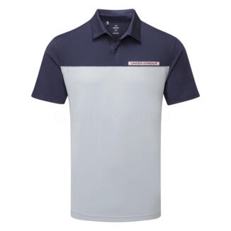 Under Armour T2G Colour Block Golf Polo Shirt Downpour Grey/Halo Grey/Prime Pink 1383139-044