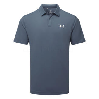 Under Armour T2G Pique Golf Polo Shirt Downpour Grey/White 1390123-044