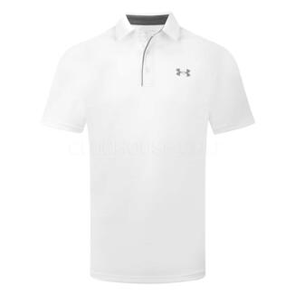 Under Armour Tech Golf Polo Shirt White/Graphite 1290140-100