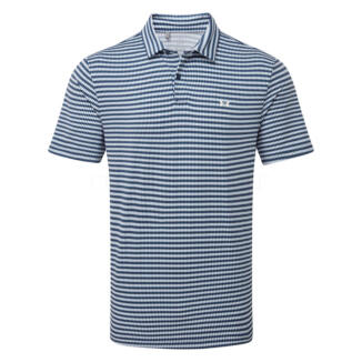 Under Armour T2G Printed Golf Polo Shirt White/Midnight Navy 6012304-415
