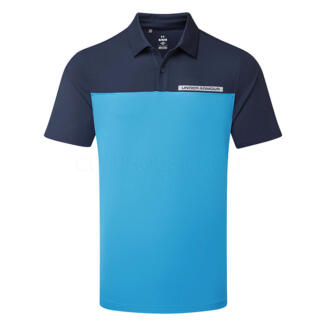 Under Armour T2G Colour Block Golf Polo Shirt Midnight Navy/Ether Blue/White 1383139-412