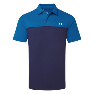 Under Armour T2G Colour Block Golf Polo Shirt Varsity Blue/Midnight Navy/White 6009798-426