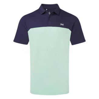 Under Armour T2G Colour Block Golf Polo Shirt Enamel Blue/Midnight Navy/White 6009798-477