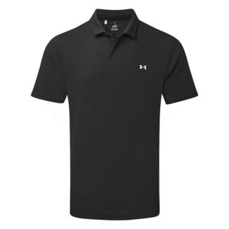 Under Armour T2G Pique Golf Polo Shirt Black/White 6012303-001