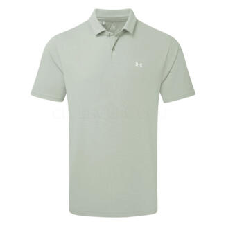 Under Armour T2G Pique Golf Polo Shirt Titanium/White 6012303-069