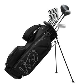 Vice Boost 10-Piece Golf Package Set Graphite Stand Bag Black/Silver