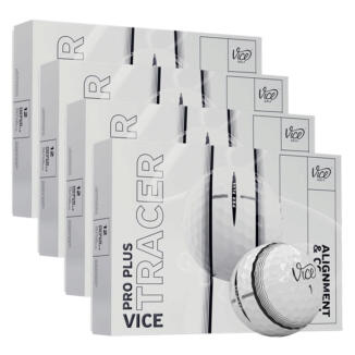 Vice Pro Plus Tracer Golf Balls (4 For 3) White