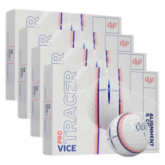 Vice Pro Tracer Golf Balls (4 For 3) White