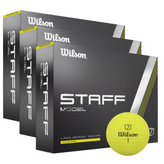 Wilson Staff Model 3 For 2 Golf Balls Yellow