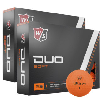 Wilson Duo Soft Double Dozen Golf Balls Orange