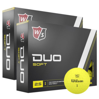 Wilson Duo Soft Double Dozen Golf Balls Yellow