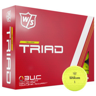 Wilson Triad Golf Balls Yellow