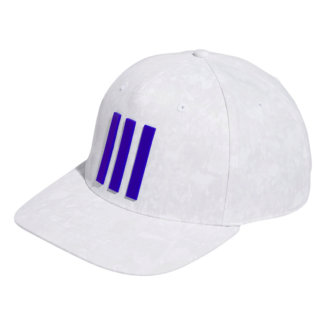 adidas 3 Stripe Print Tour Golf Cap White/Grey One HS5604