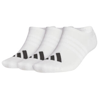 adidas Performance No Show Golf Socks (3 Pack) White JZ2968